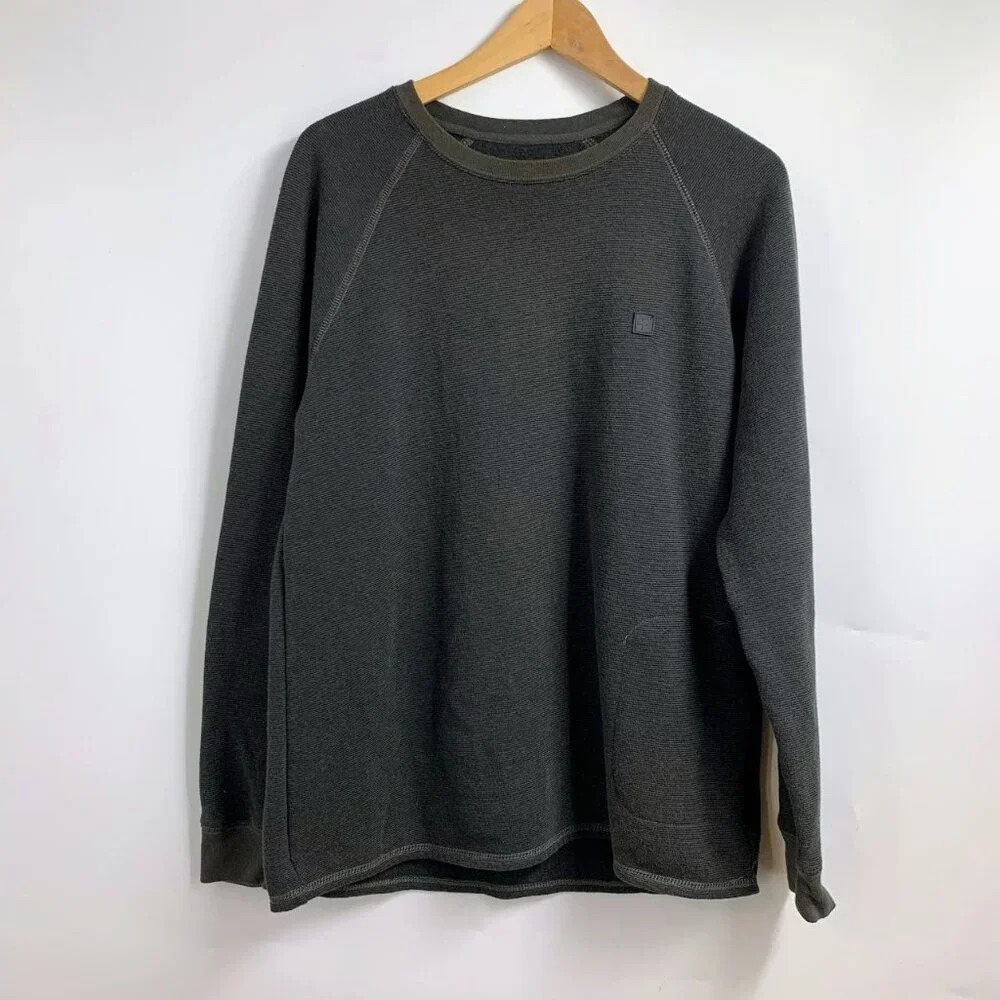 Tavik Men's‎ Pullover Side Zip Pocket Crew Neck Long Sleeve Sweatshirt SIze M